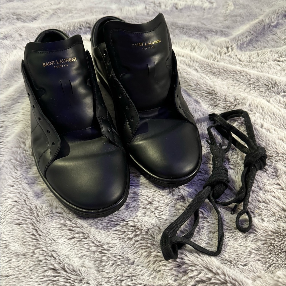 AUTHENTIC! Saint Laurent Black Lowtop Men’s Shoes